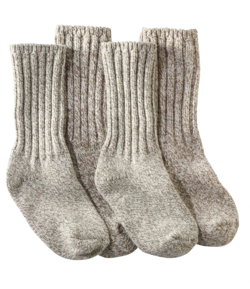 L.L.Bean Adults' Merino Wool Ragg Socks, 10" Two-Pack