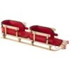 L.L.Bean Kids' Pull Sled And Cushion Set, Tandem