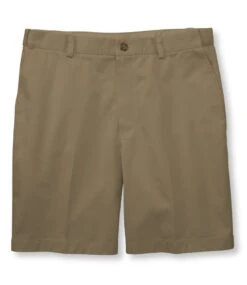 L.L.Bean Men's Wrinkle-Free Double L® Chino Shorts, Natural Fit, Hidden Comfort Waist, 8"