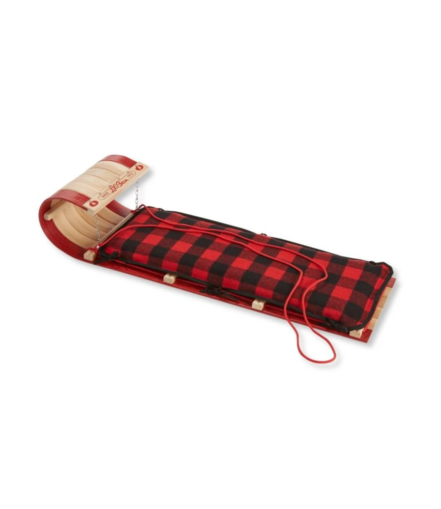 L.L.Bean Toboggan With Cushion And Buffalo Plaid Cushion Cover, Small - Image 2