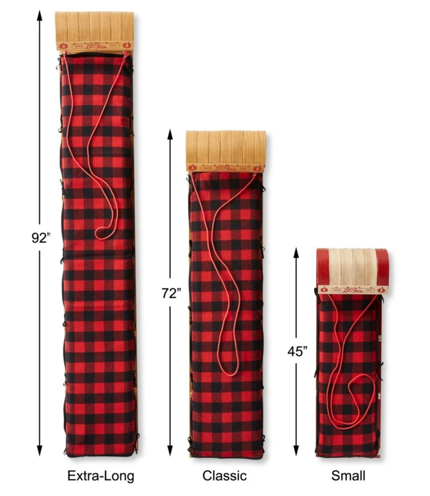 L.L.Bean Toboggan With Cushion And Buffalo Plaid Cushion Cover, Small - Image 6