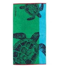 L.L.Bean Seaside Beach Towel, Turtles