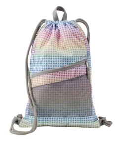 L.L.Bean Drawstring Cinch Pack, 12L, Print