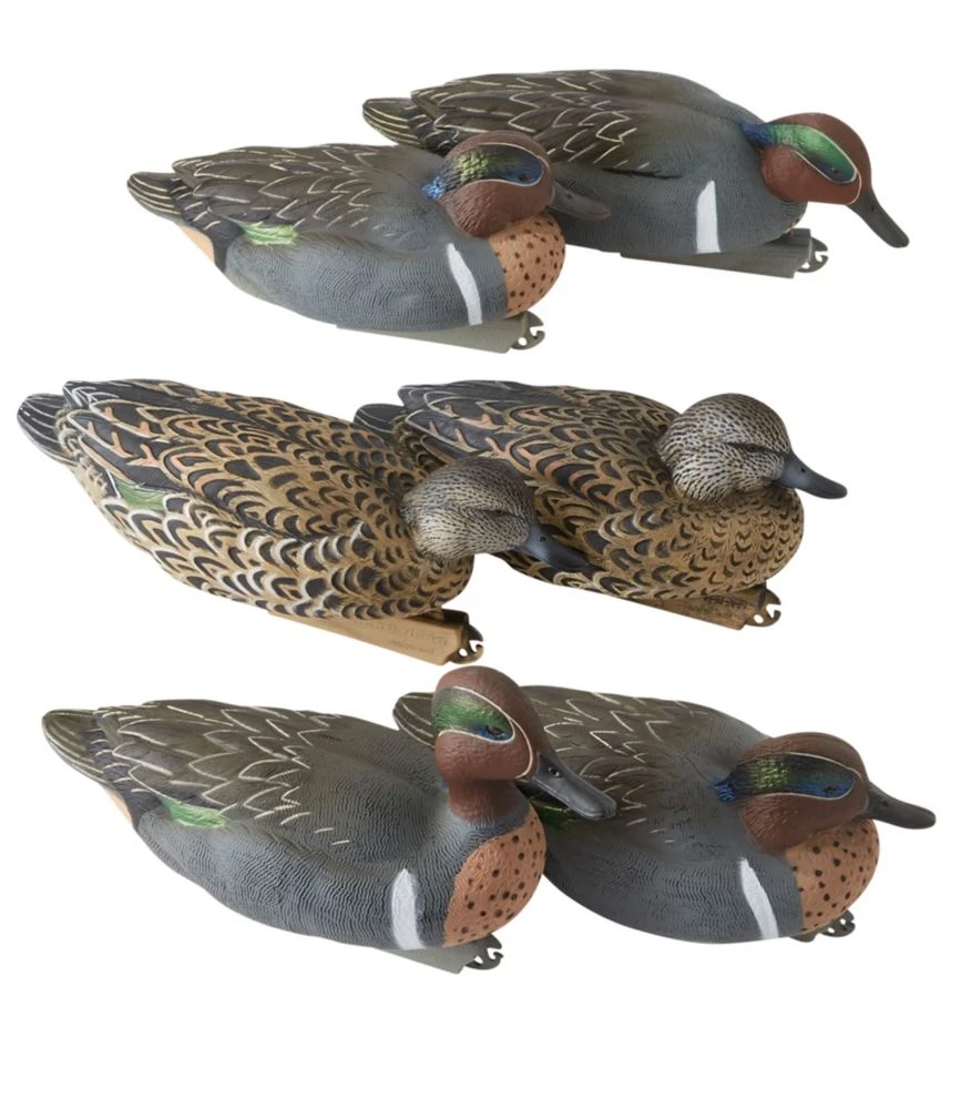 L.L.Bean Avery Pro-Grade Decoys, Green-Winged Teal 6-Pack