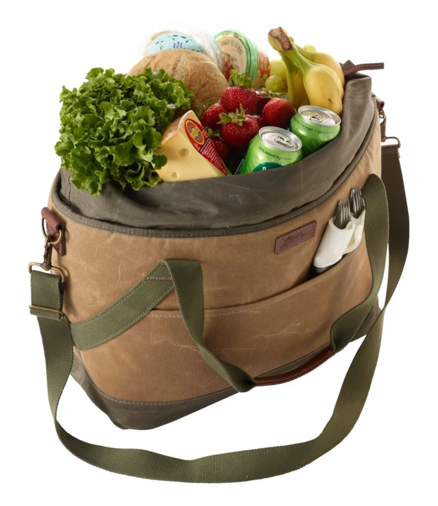L.L.Bean Insulated Waxed-Canvas Tote, Large - Image 4