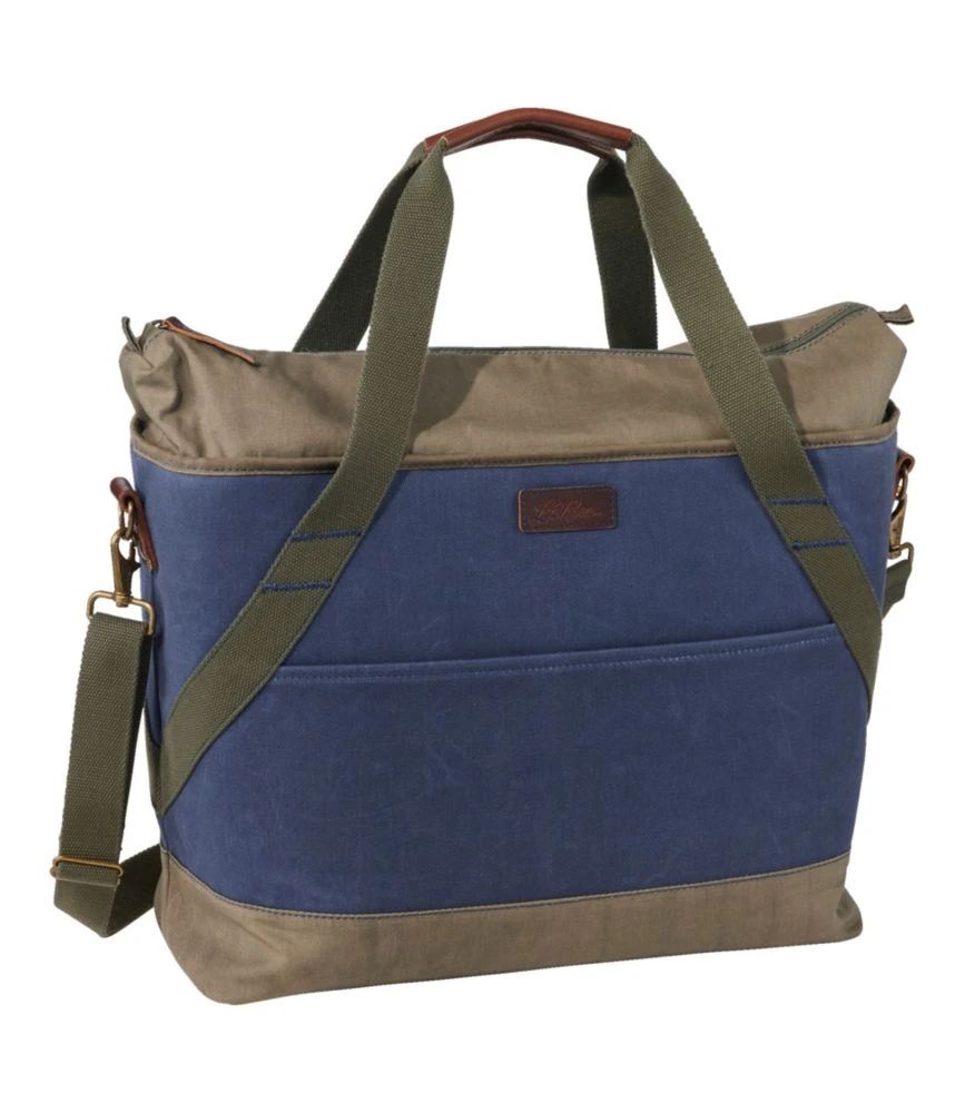 L.L.Bean Insulated Waxed-Canvas Tote, Large