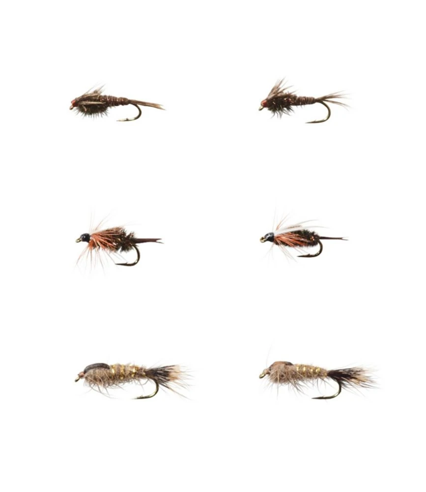 L.L.Bean Umpqua Six-Piece All-Purpose Nymph Fly Selection