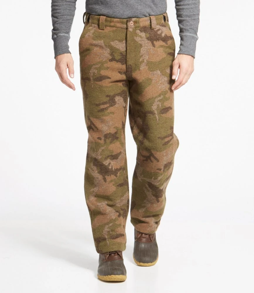 L.L.Bean Men's Maine Guide Wool Pants With PrimaLoft, Camouflage - Image 2