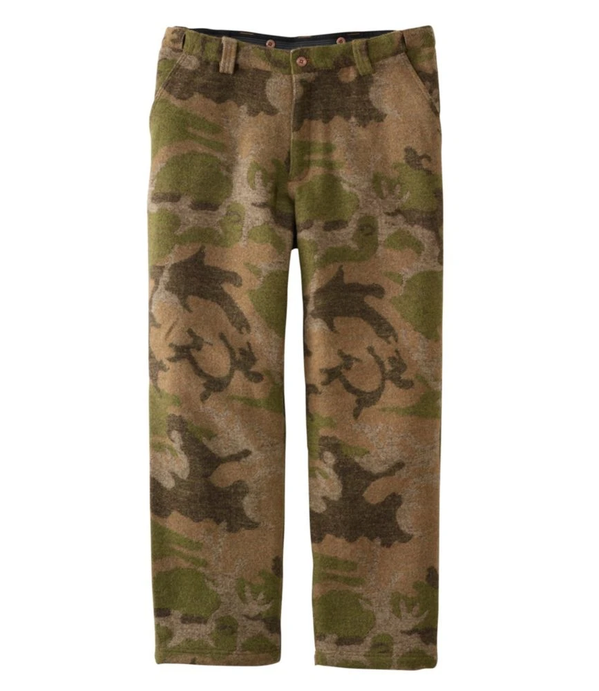 L.L.Bean Men's Maine Guide Wool Pants With PrimaLoft, Camouflage