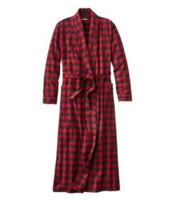 L.L.Bean Women's Scotch Plaid Flannel Robe