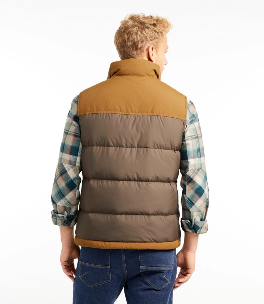 L.L.Bean Men's Mountain Classic Down Vest, Colorblock - Image 3
