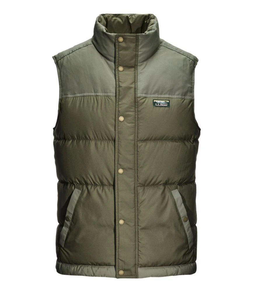 L.L.Bean Men's Mountain Classic Down Vest, Colorblock