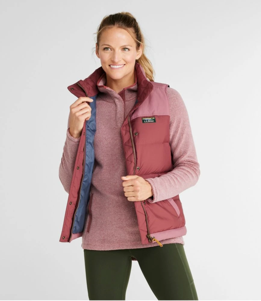 L.L.Bean Women's Mountain Classic Down Vest, Colorblock - Image 2