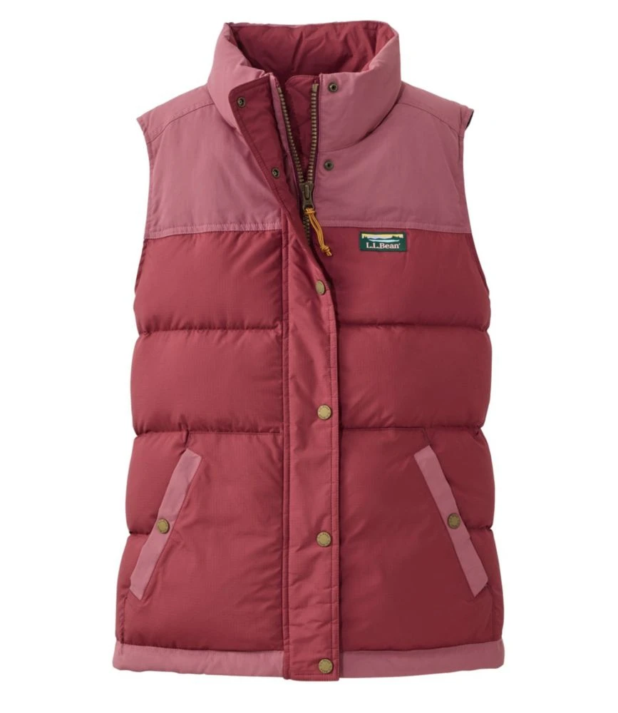 L.L.Bean Women's Mountain Classic Down Vest, Colorblock