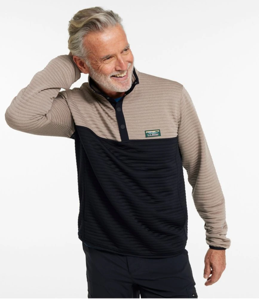 L.L.Bean Men's Airlight Knit Pullover, Colorblock - Image 2