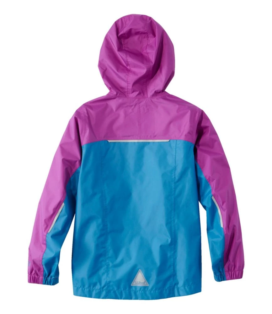 L.L.Bean Kids' Trail Model Rain Jacket, Colorblock - Image 6