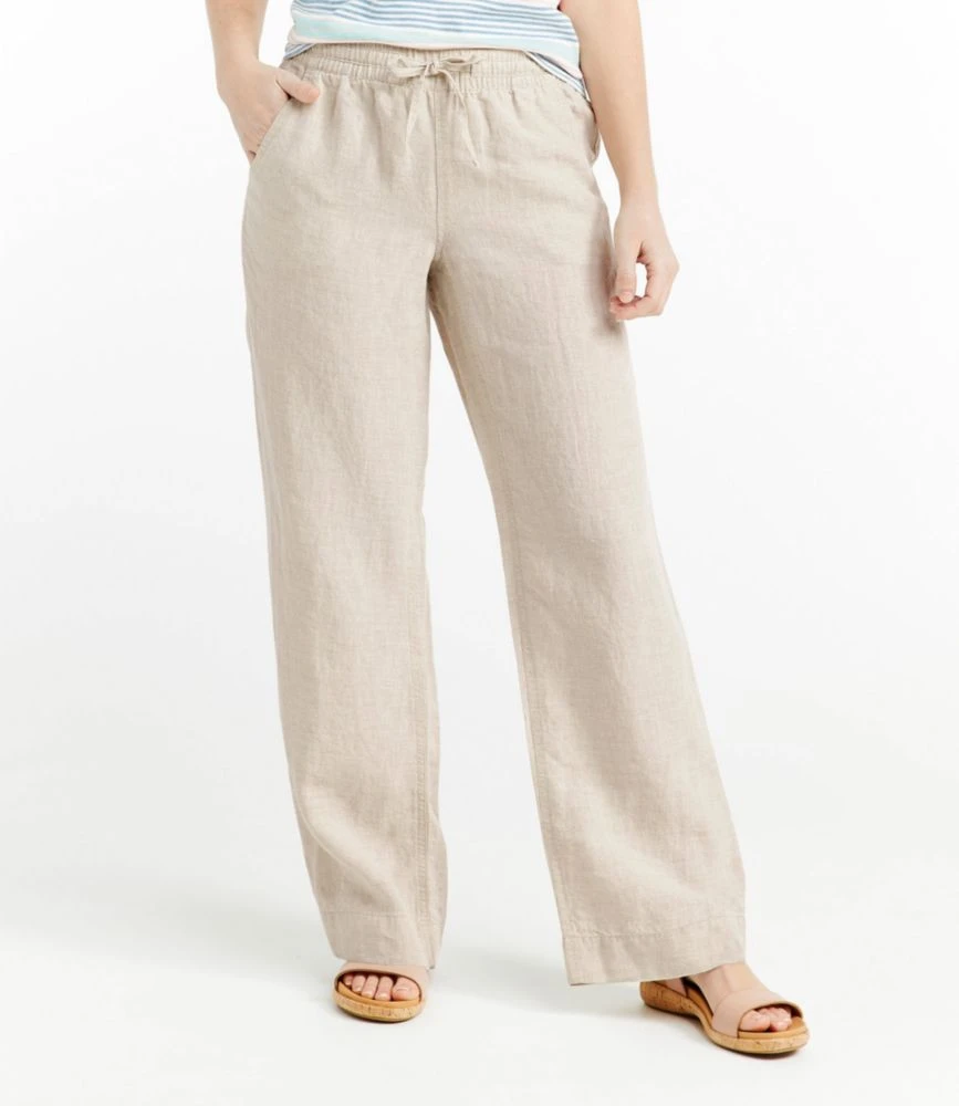 L.L.Bean Women's Premium Washable Linen Pull-On Pants - Image 2