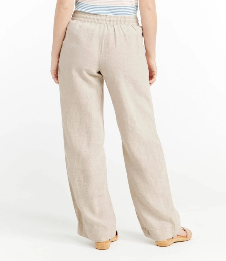L.L.Bean Women's Premium Washable Linen Pull-On Pants - Image 3