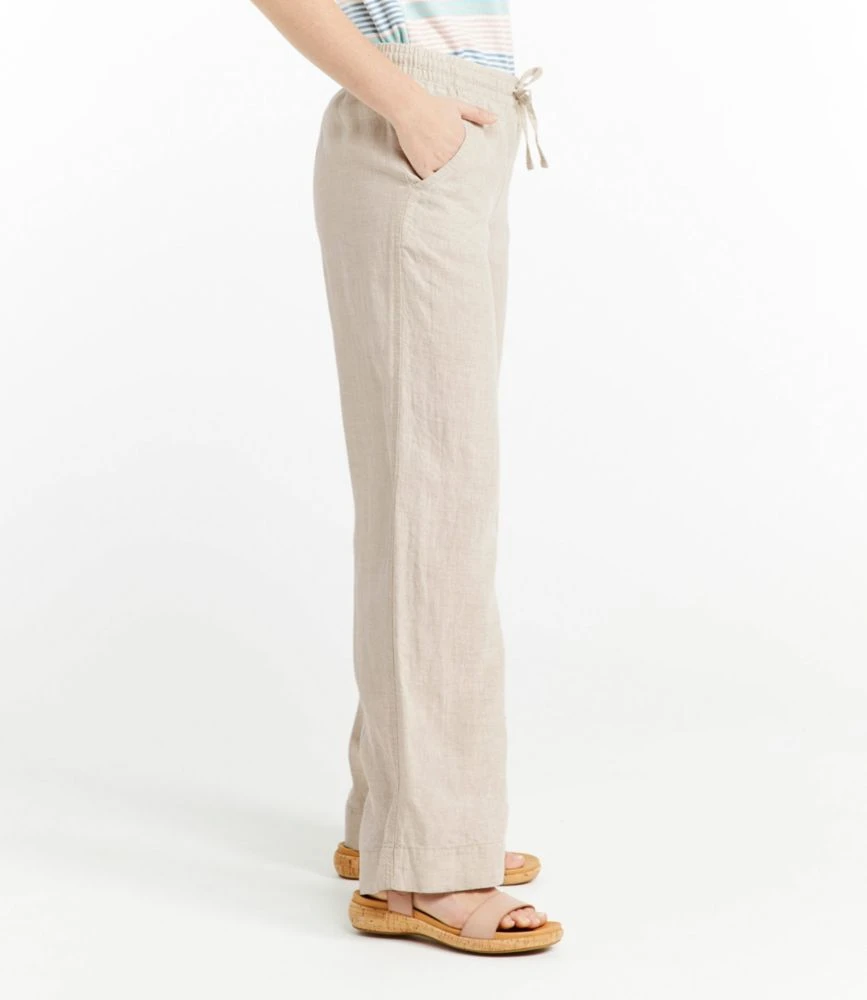 L.L.Bean Women's Premium Washable Linen Pull-On Pants - Image 4