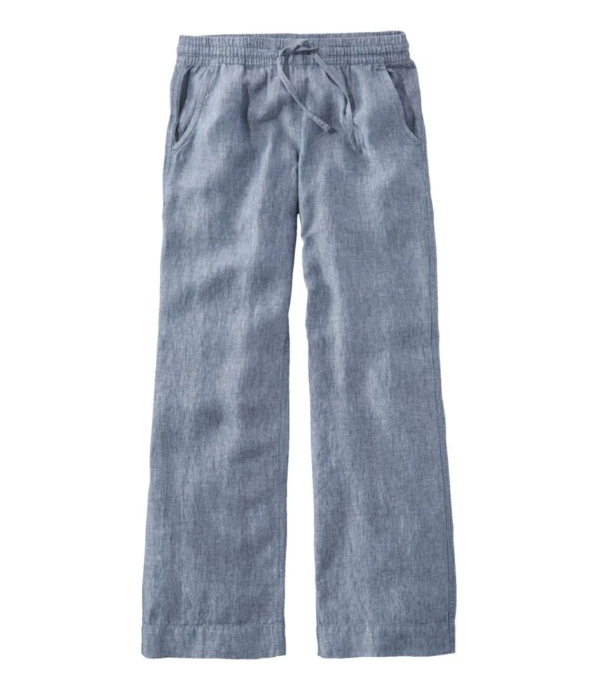 L.L.Bean Women's Premium Washable Linen Pull-On Pants