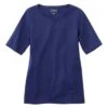 Women's L.L.Bean Jewelneck Tee, Elbow-Sleeve