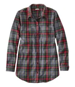 L.L.Bean Women's Scotch Plaid Flannel Shirt, Tunic