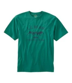 Men's Carefree Unshrinkable Tee, L.L.Bean Logo, Short-Sleeve