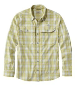 L.L.Bean Men's No Fly Zone Long-Sleeve Shirt, Plaid