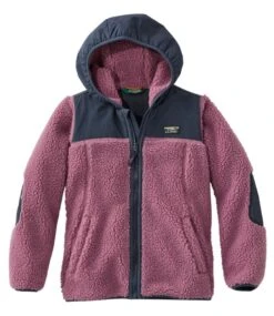 L.L.Bean Kids' Sherpa Fleece Hooded Jacket