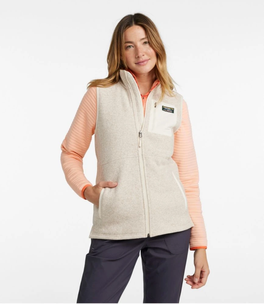 Women's L.L.Bean Sweater Fleece Long Vest - Image 2
