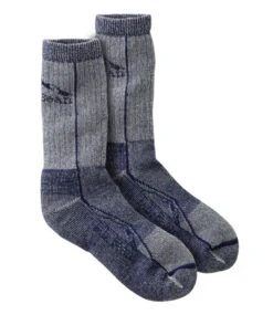 L.L.Bean Unisex Cresta Wool No Fly Zone Lightweight Hiking Socks, Crew