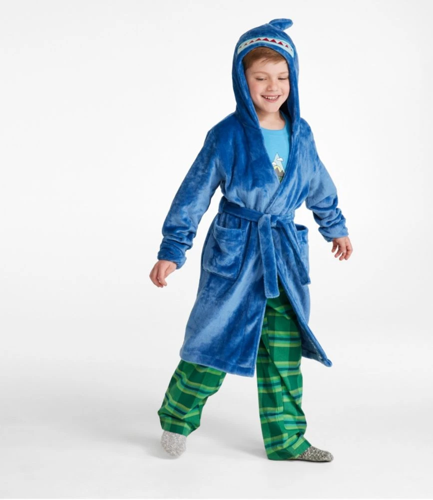 L.L.Bean Kids' Cozy Animal Robe, Hooded - Image 4