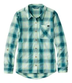L.L.Bean Women's Everyday SunSmart® Woven Shirt Long-Sleeve, Plaid