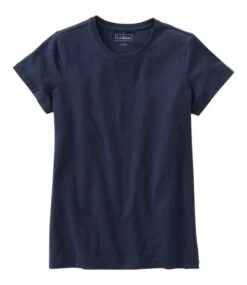 L.L.Bean Women's Soft Stretch Supima Tee, Crewneck Short-Sleeve
