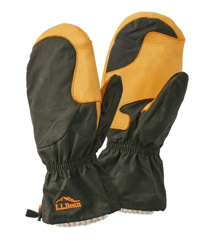 L.L.Bean Adults' Waxed Cotton Chopper Mittens