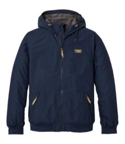 L.L.Bean Men's Insulated 3-Season Bomber Hooded Jacket