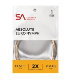 L.L.Bean Scientific Angler Absolute Euro Nymph Leader, 2X
