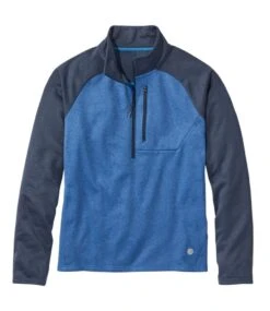 L.L.Bean Men's Mountain Fleece Half-Zip, Colorblock