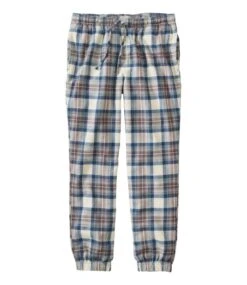 L.L.Bean Men's Scotch Plaid Flannel Jogger Pants