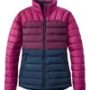 L.L.Bean Women's Bean's Down Jacket, Colorblock