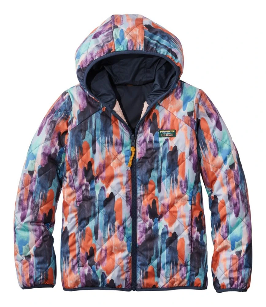 L.L.Bean Kids' Mountain Bound Reversible Jacket, Printed