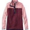 L.L.Bean Women's Quilted Sweatshirt, Mockneck Tunic Colorblock