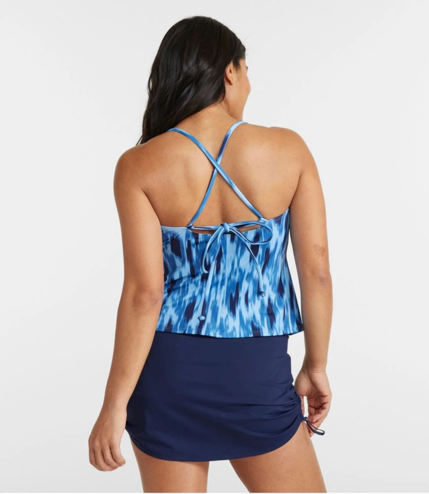 L.L.Bean Women's New Currents Swimwear, V-Neck Tankini Print - Image 2