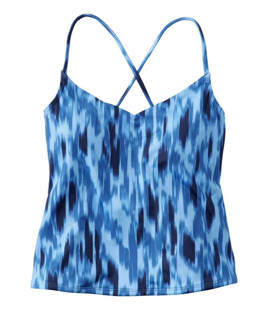 L.L.Bean Women's New Currents Swimwear, V-Neck Tankini Print - Image 3
