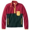 Men's L.L.Bean Sweater Fleece Sherpa Hybrid Pullover