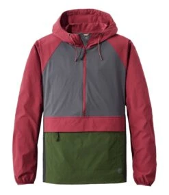 L.L.Bean Men's Bean's VentureStretch Anorak, Colorblock