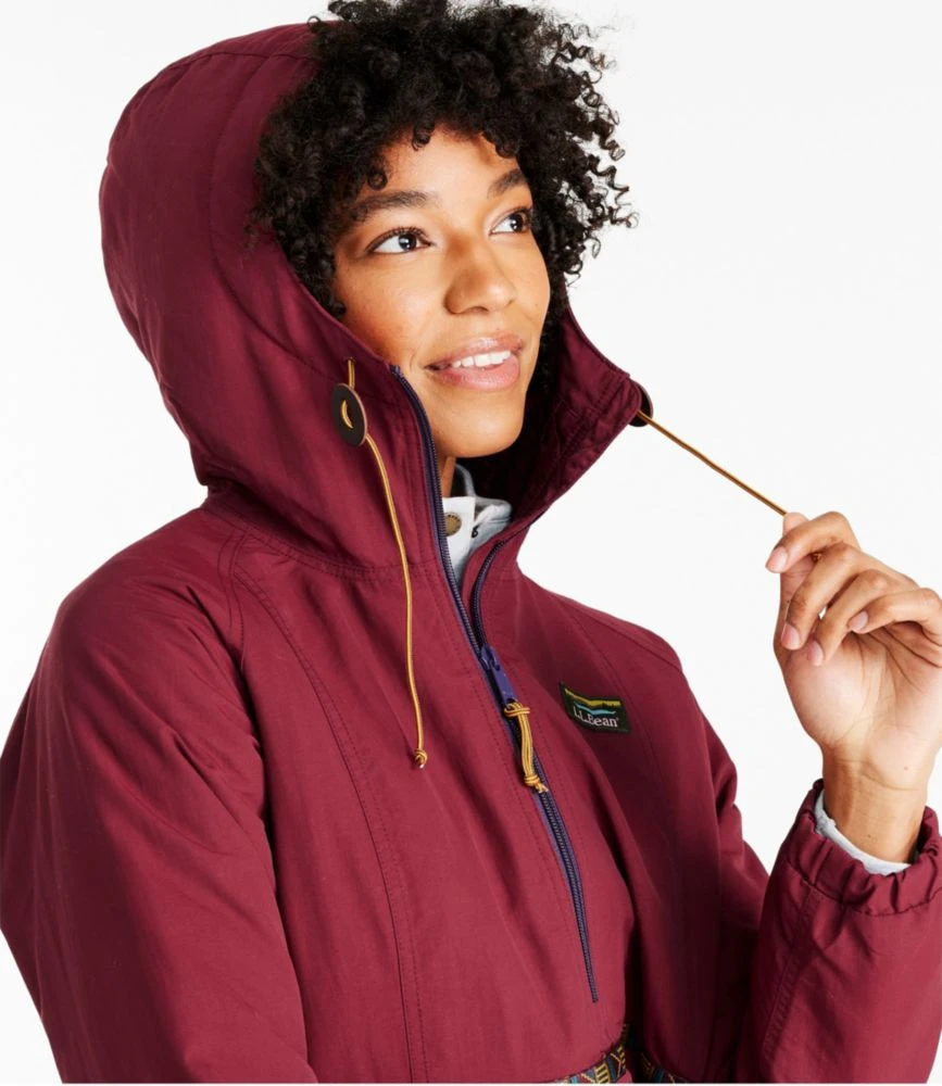 L.L.Bean Women's Mountain Classic Insulated Anorak, Tape - Image 4