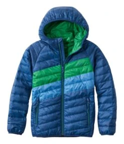 L.L.Bean Little Kids' Primaloft Packaway Hooded Jacket, Colorblock