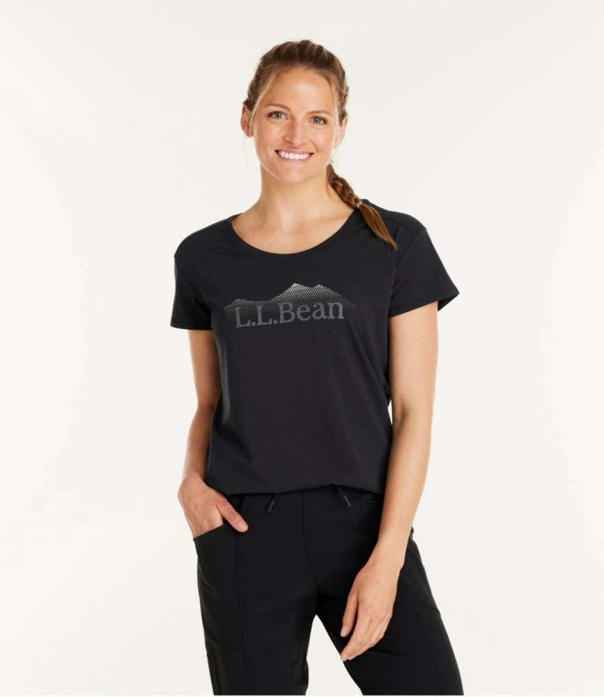 L.L.Bean Women's Beyond Soft Crewneck Tee, Short-Sleeve Graphic - Image 2