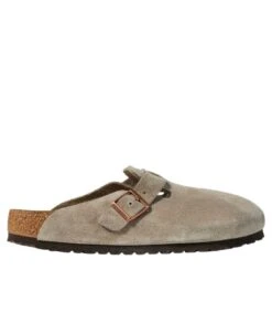 L.L.Bean Men's Birkenstock Soft Footbed Boston Clogs, Suede